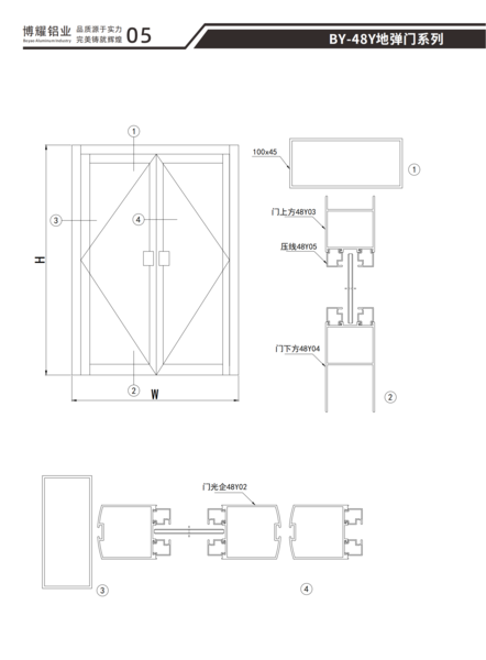 BY-48Y地弹门系列
